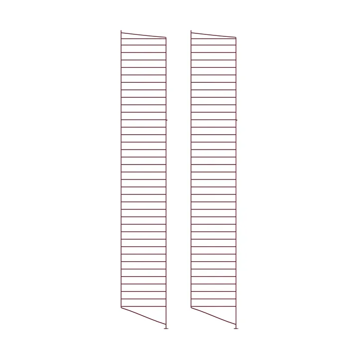 String floor panels - Dark red, 200x30 cm, 2-pack - String