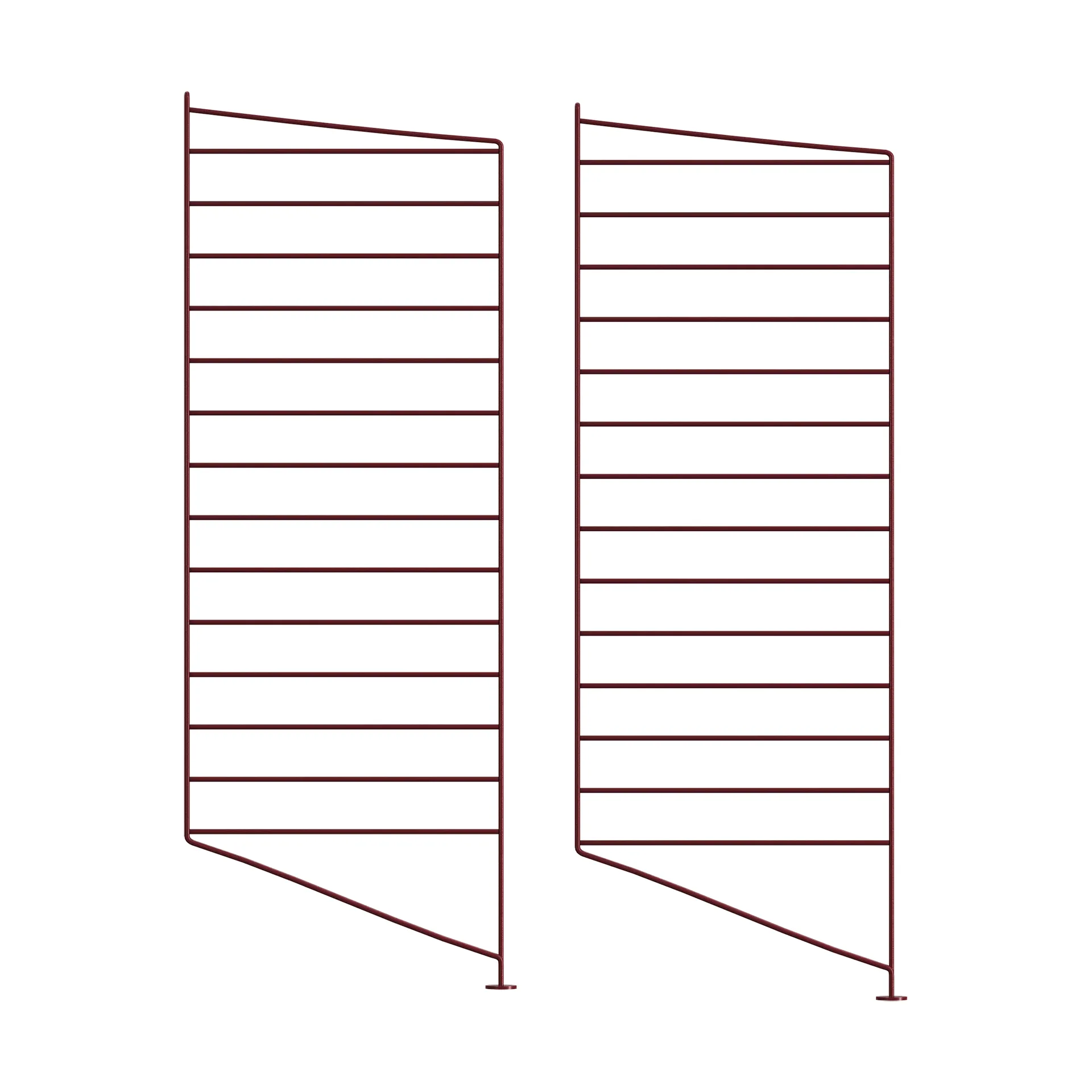 String floor panels, Dark red, 85x30 cm, 2-pack String