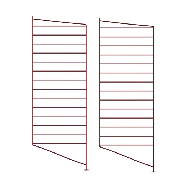 String floor panels - Dark red, 85x30 cm, 2-pack - String