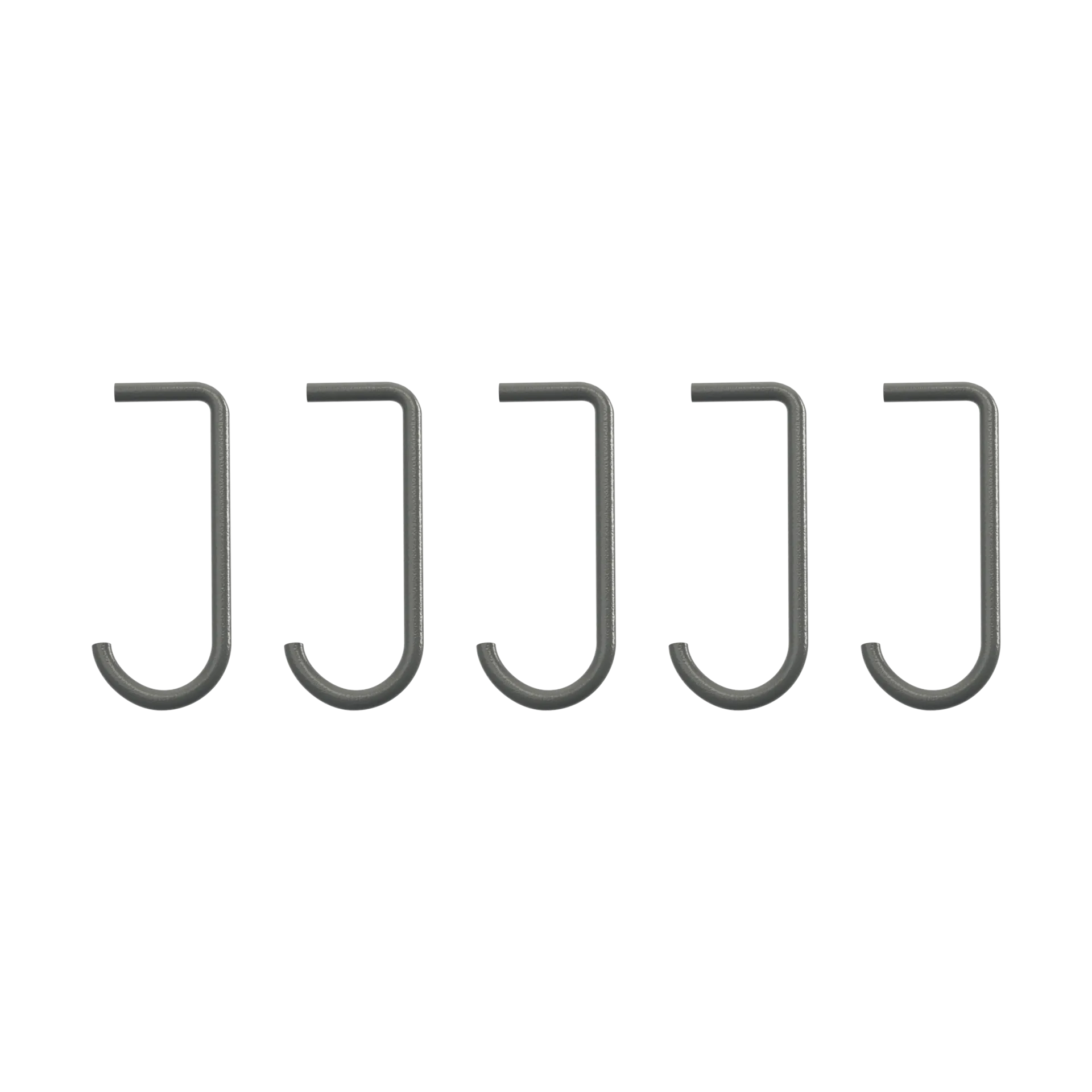String J-hook 5-pack, Dark grey String