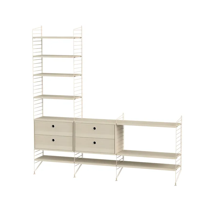 String living room ash & beige - Combination J - String