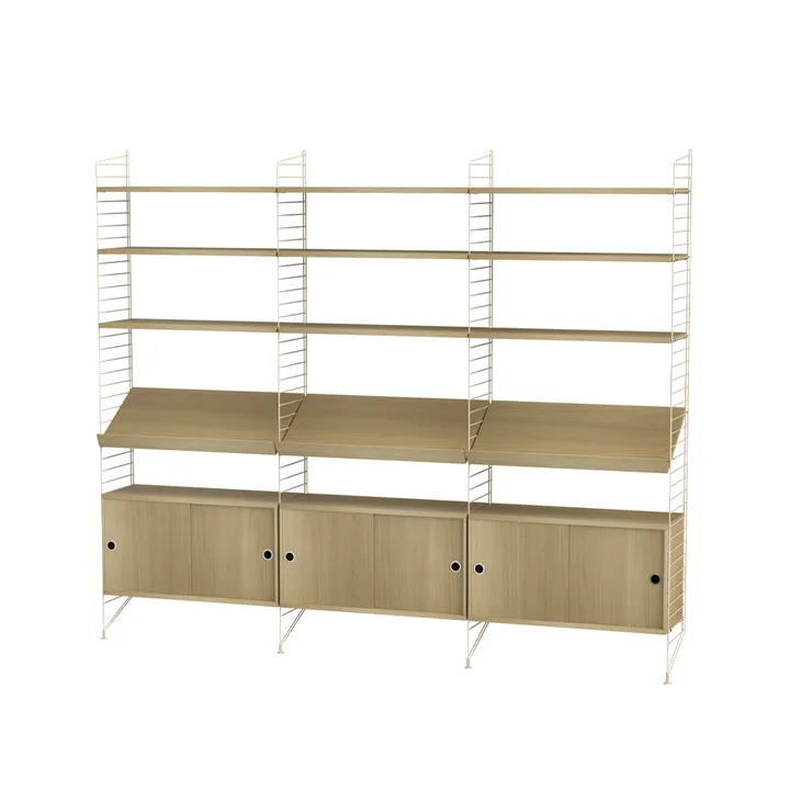 String living room oak & beige - Combination G - String