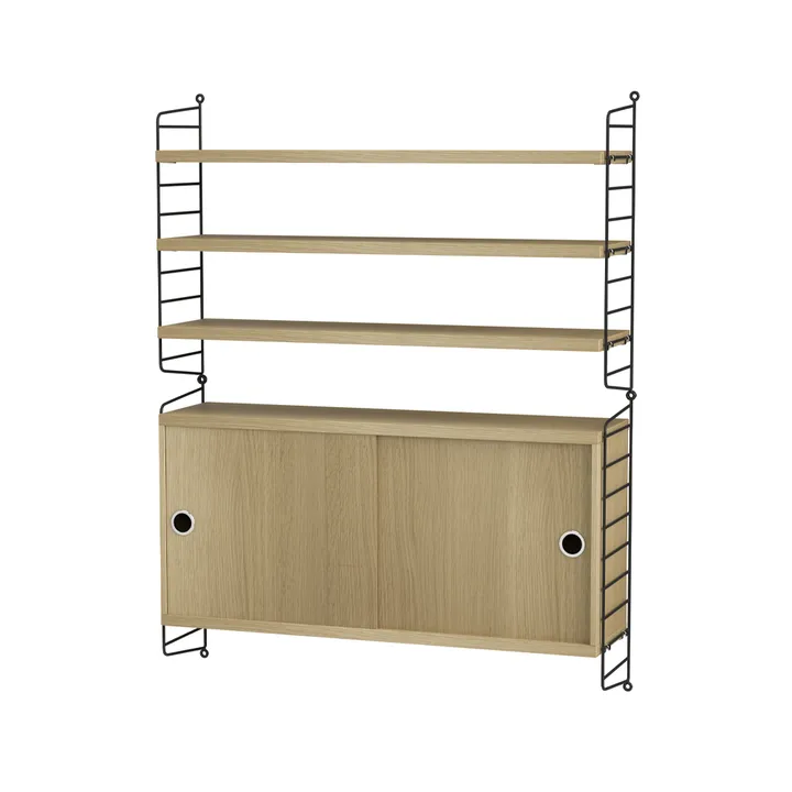 String living room oak & black - Combination I - String