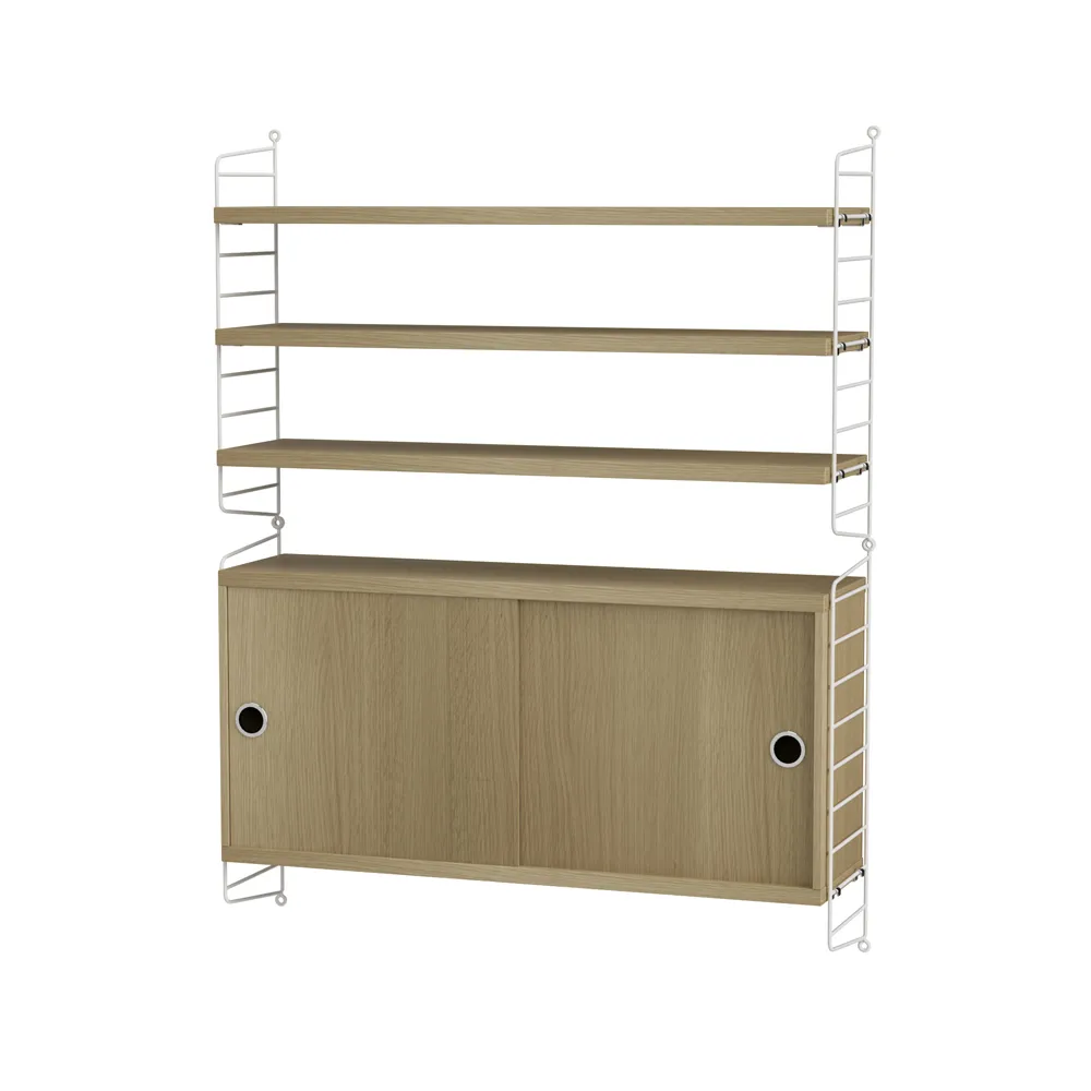 String living room oak & white - Combination I,  String