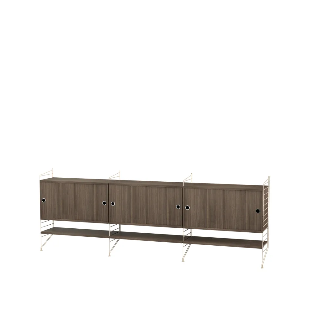 String living room walnut & beige - Combination F,  String