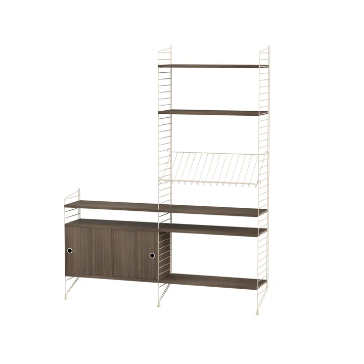 String living room walnut & beige - Combination K - String