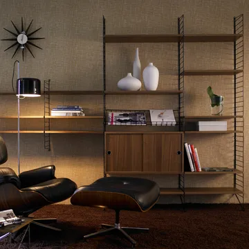 String living room walnut & black - Combination H - String