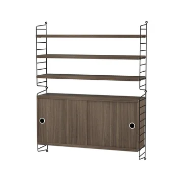 String living room walnut & black - Combination I - String