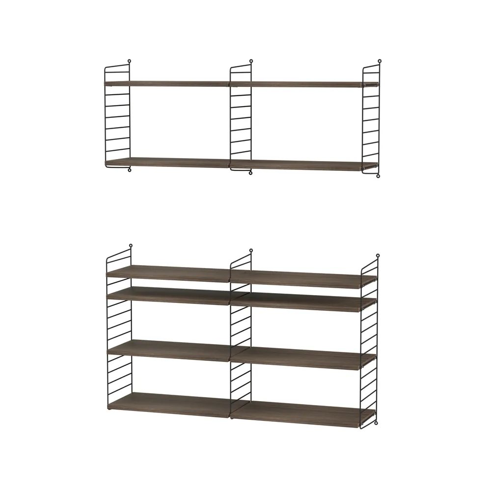 String living room walnut & black - Combination N,  String