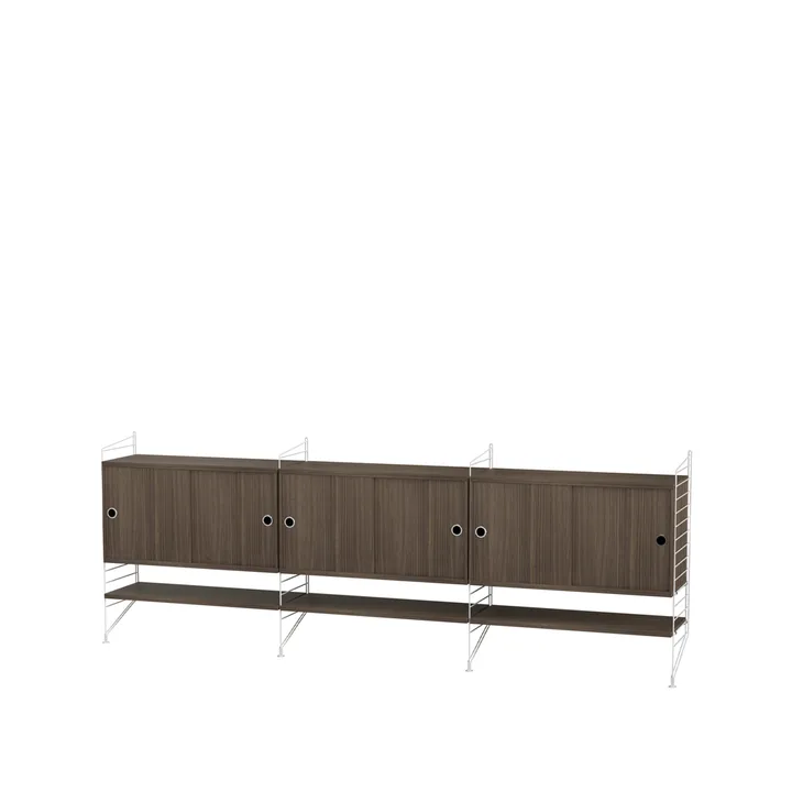 String living room walnut & white - Combination F - String