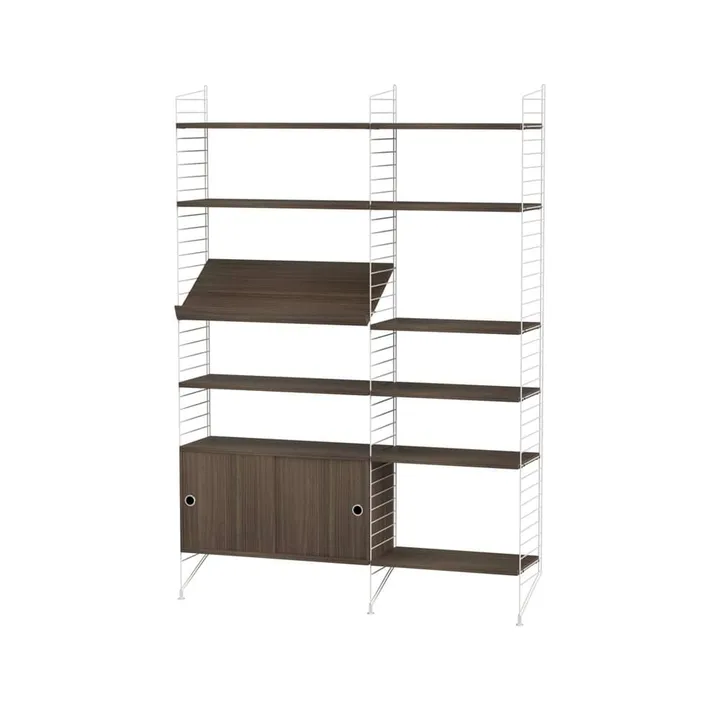 String living room walnut & white - Combination H - String