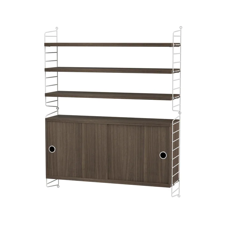 String living room walnut & white - Combination I - String