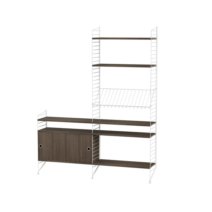 String living room walnut & white - Combination K - String
