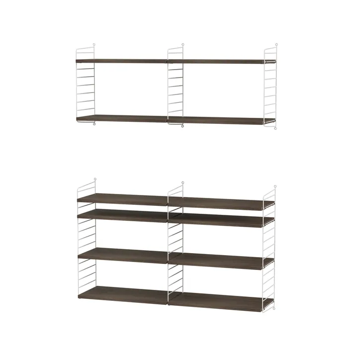 String living room walnut & white - Combination N - String