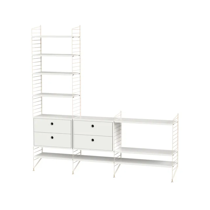 String living room white & beige - Combination J - String