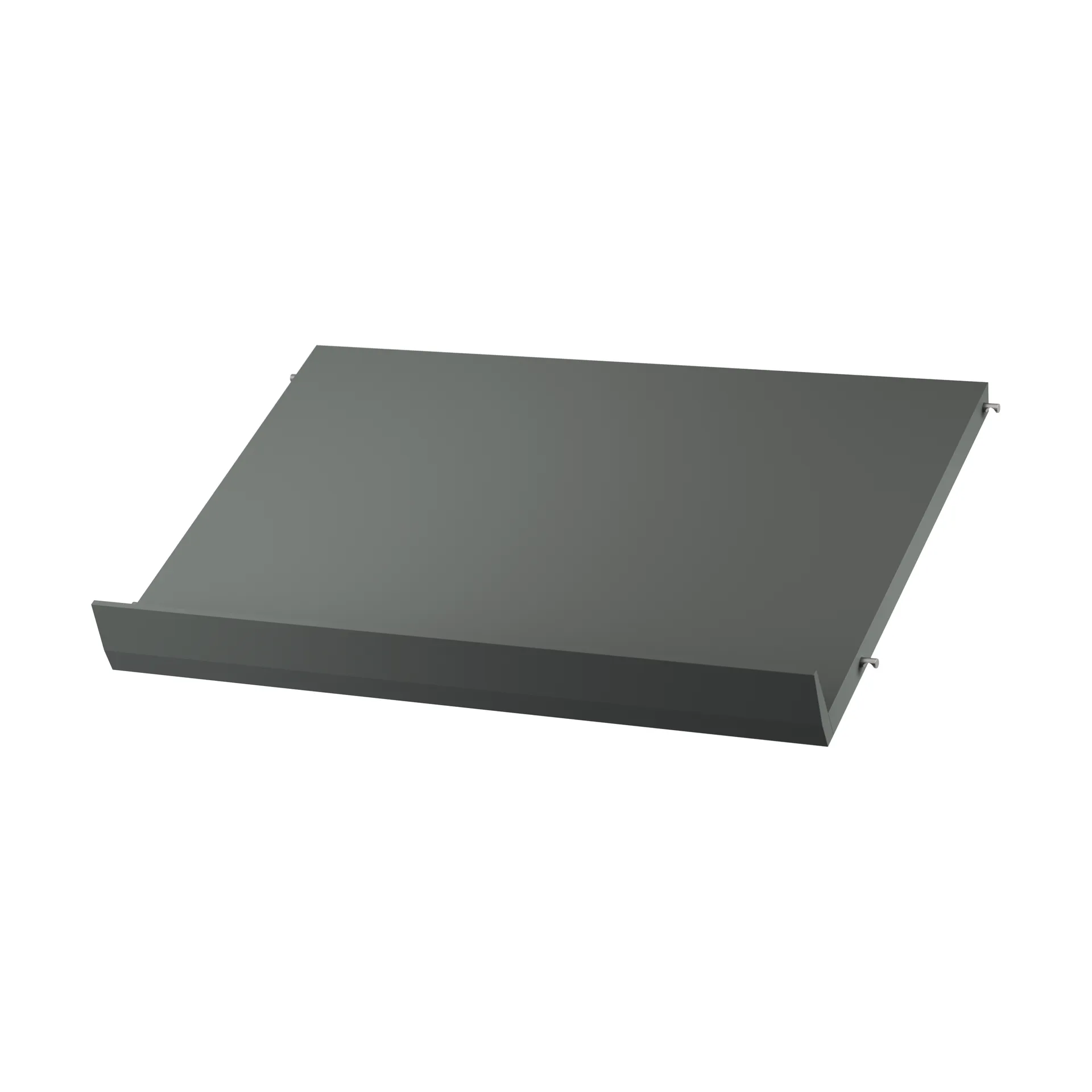 String magazine shelf wood, Dark grey, 58x30 cm String