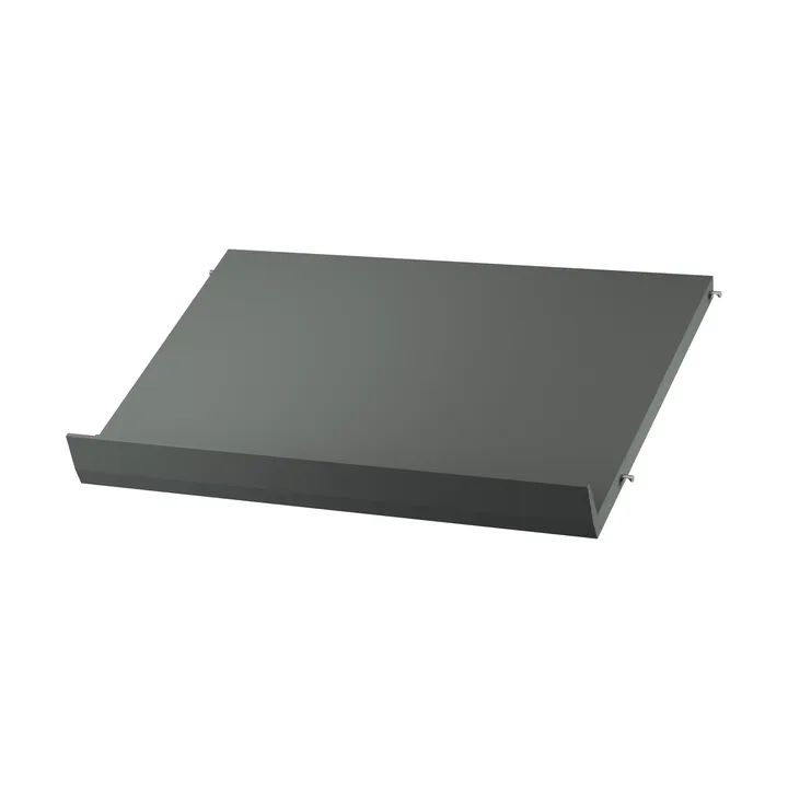 String magazine shelf wood - Dark grey, 58x30 cm - String