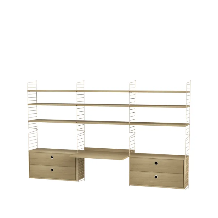 String office oak & beige - Combination F - String