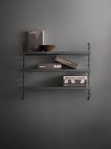 String Pocket wall shelf - Dark grey - String