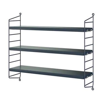 String Pocket wall shelf - Nybro blue - String