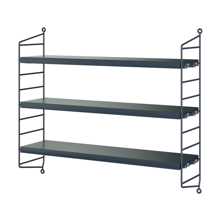 String Pocket wall shelf - Nybro blue - String