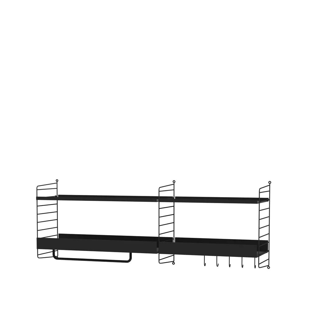 String shelf black - Combination J,  String