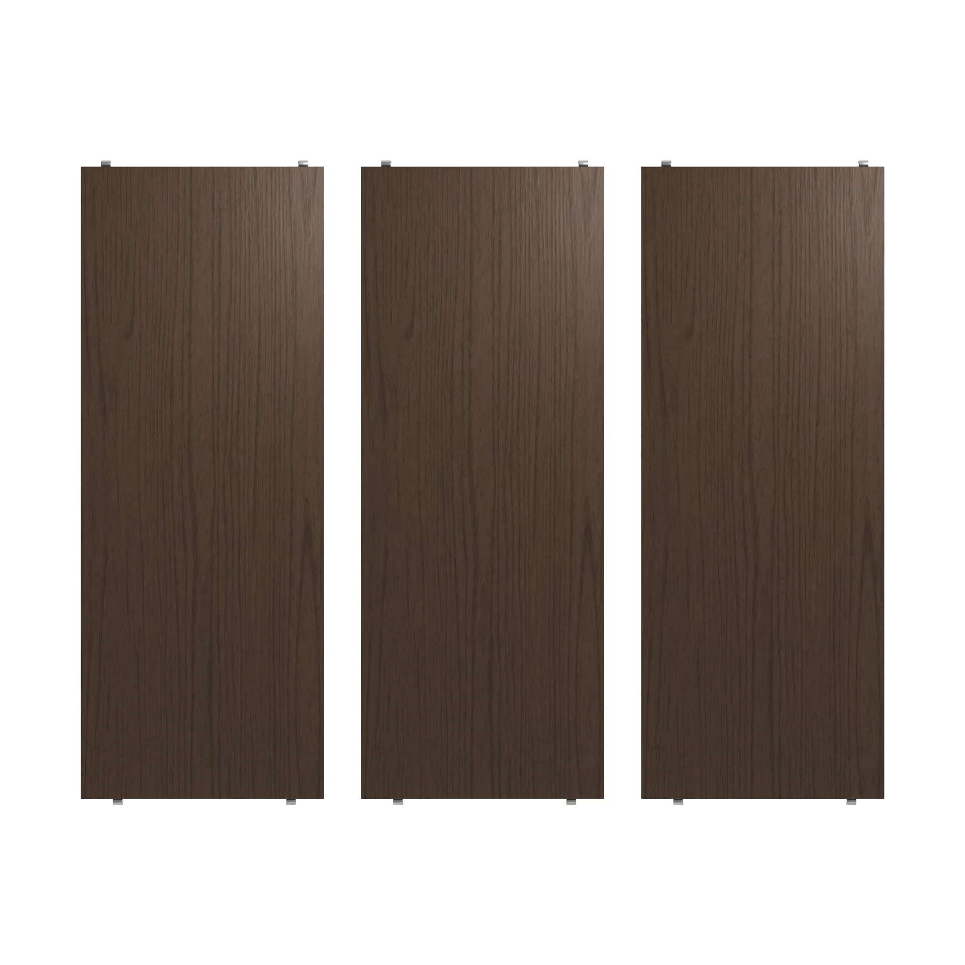 String shelf, Dark oak, 78x30 cm, 3-pack String