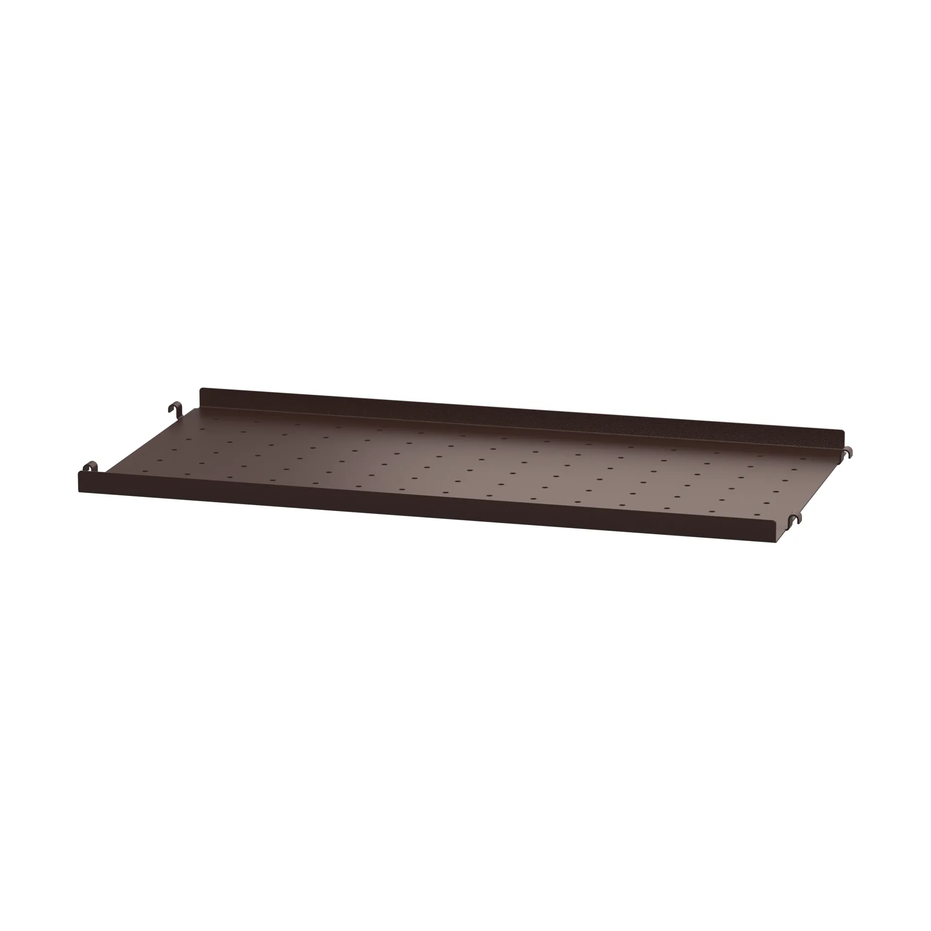 String shelf metal, Dark brown, 58x30, low rim String