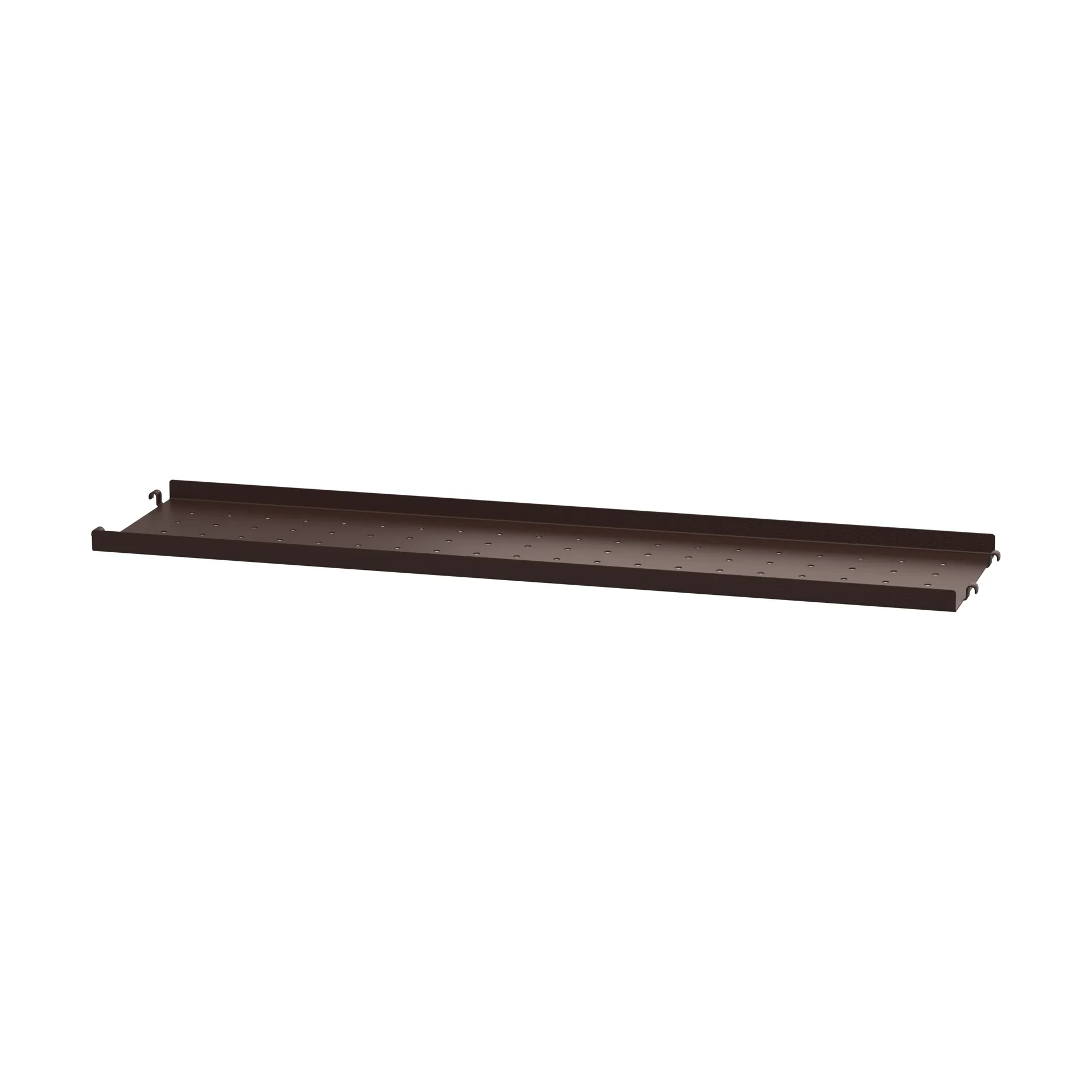 String shelf metal, Dark brown, 78x20, low rim String