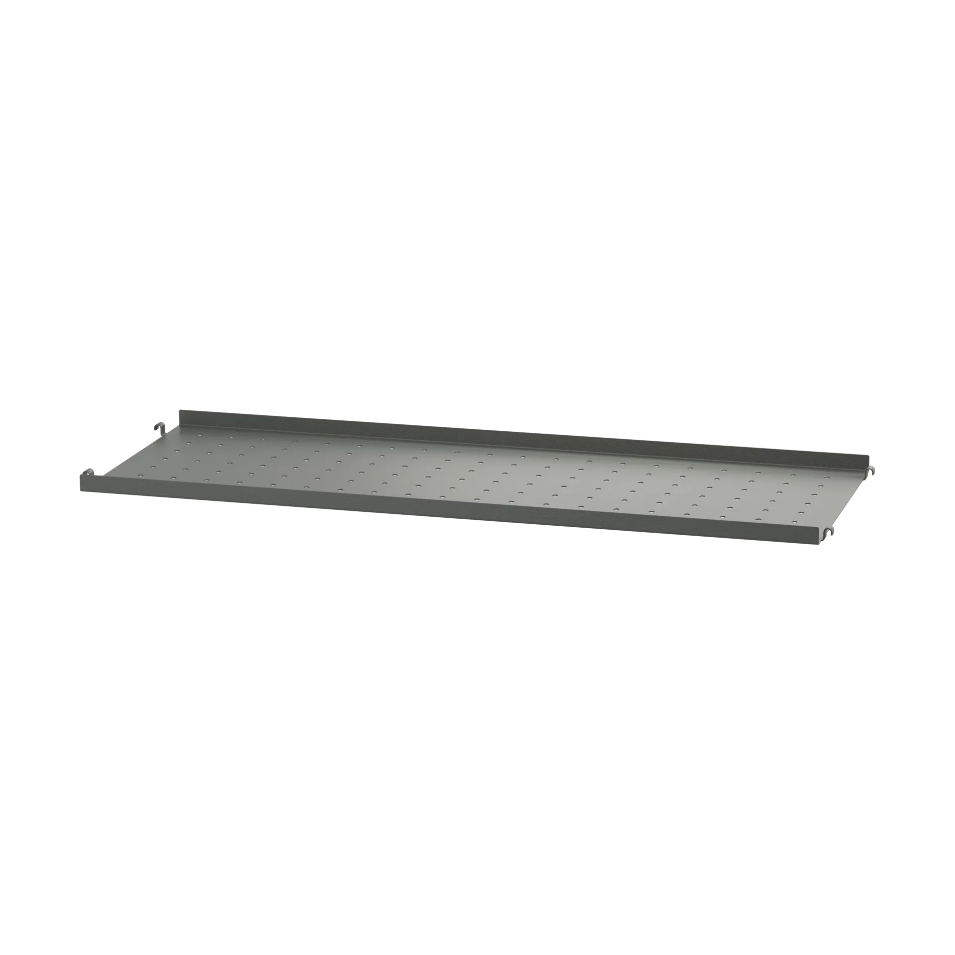 String shelf metal, Dark grey, 78x30 cm, low edge String