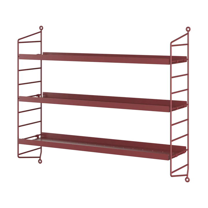 String shelf Pocket metal - Oxtorg red - String