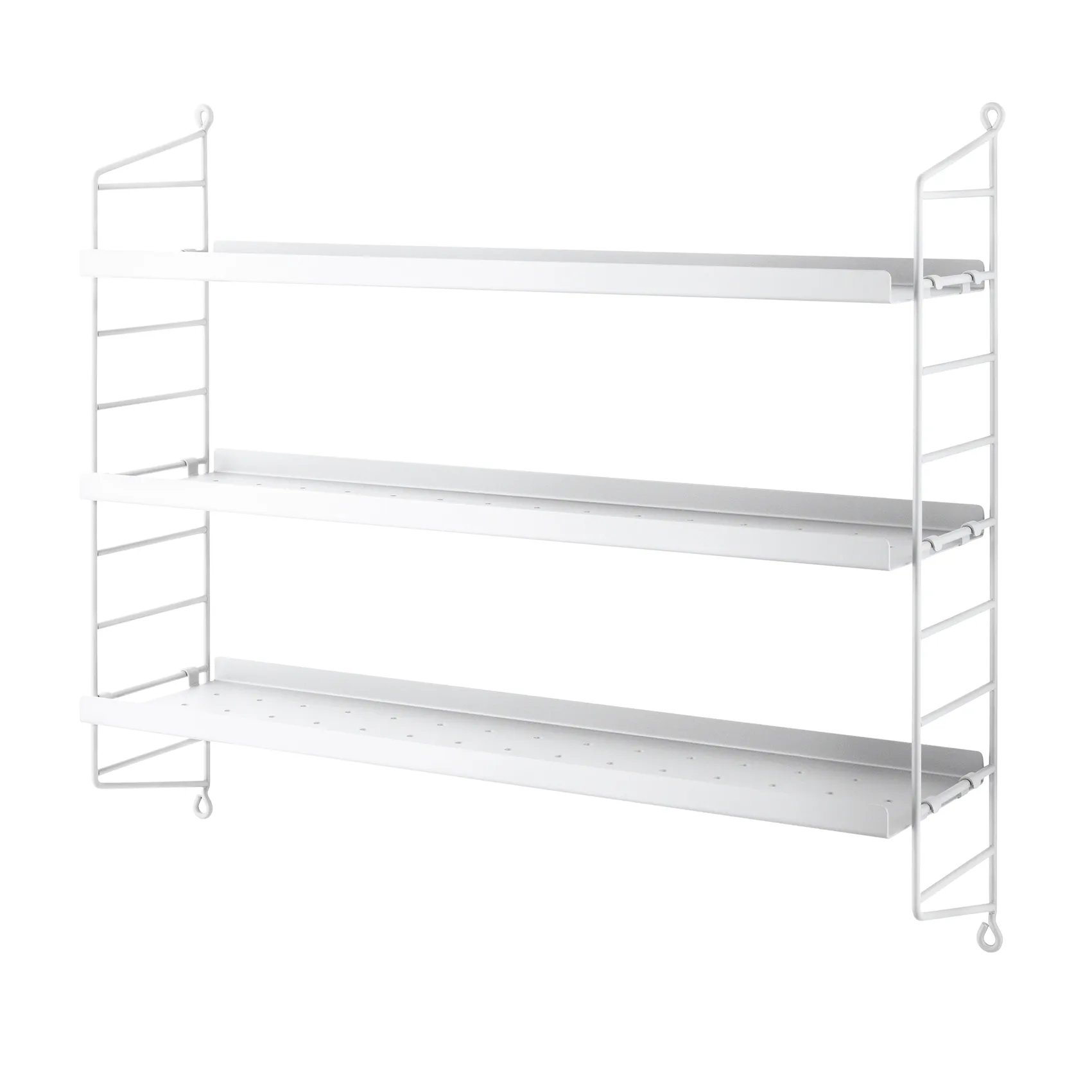 String shelf Pocket metal, white String