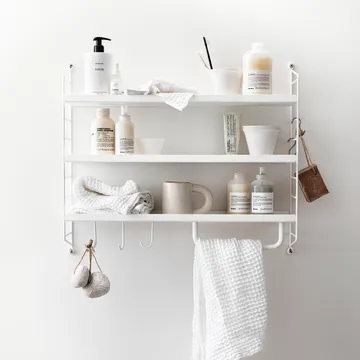 String shelf Pocket metal - white - String
