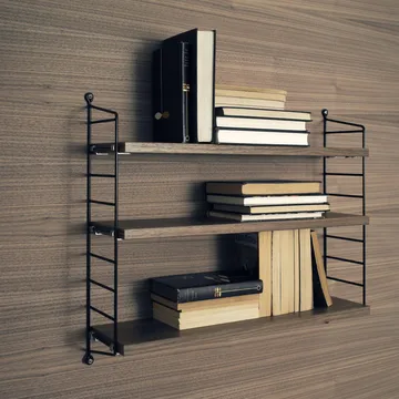 String Shelf Pocket walnut-black - walnut-black - String