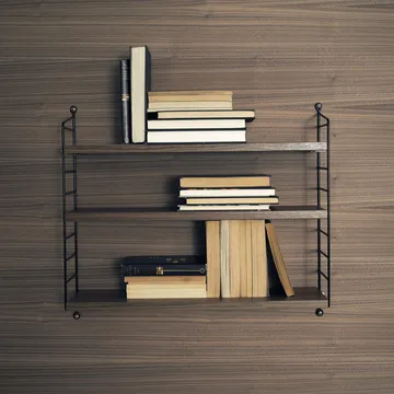 String Shelf Pocket walnut-black - walnut-black - String