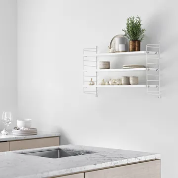 String Shelf Pocket white - white - String