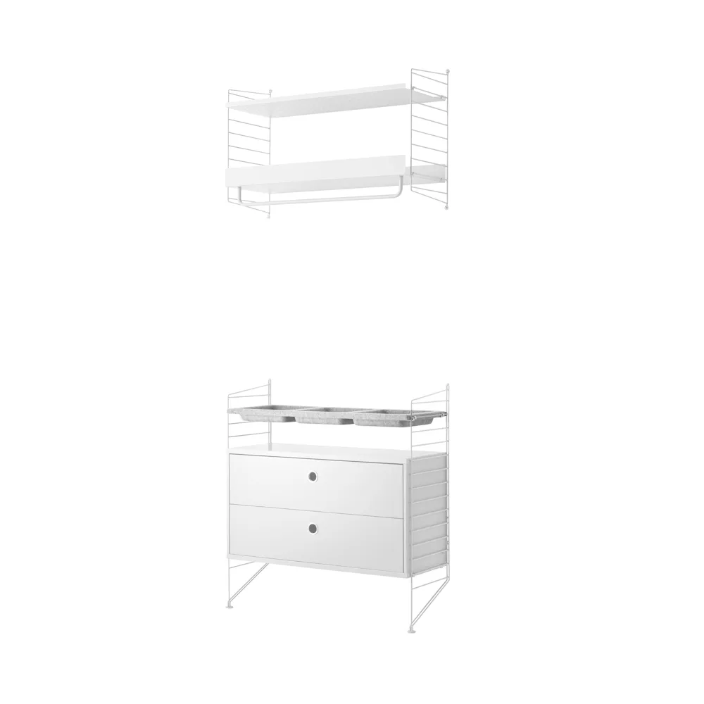 String shelf white - combination G,  String