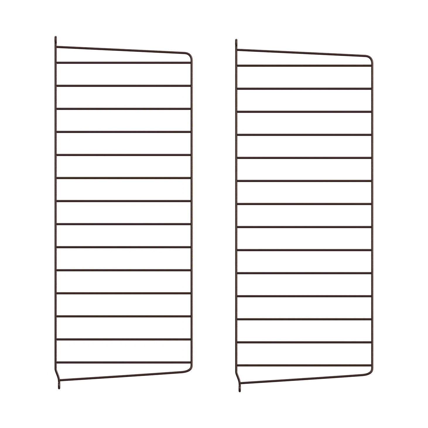 String wall panels, Dark brown, 75x30 cm, 2-pack String