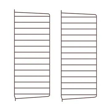 String wall panels - Dark brown, 75x30 cm, 2-pack - String