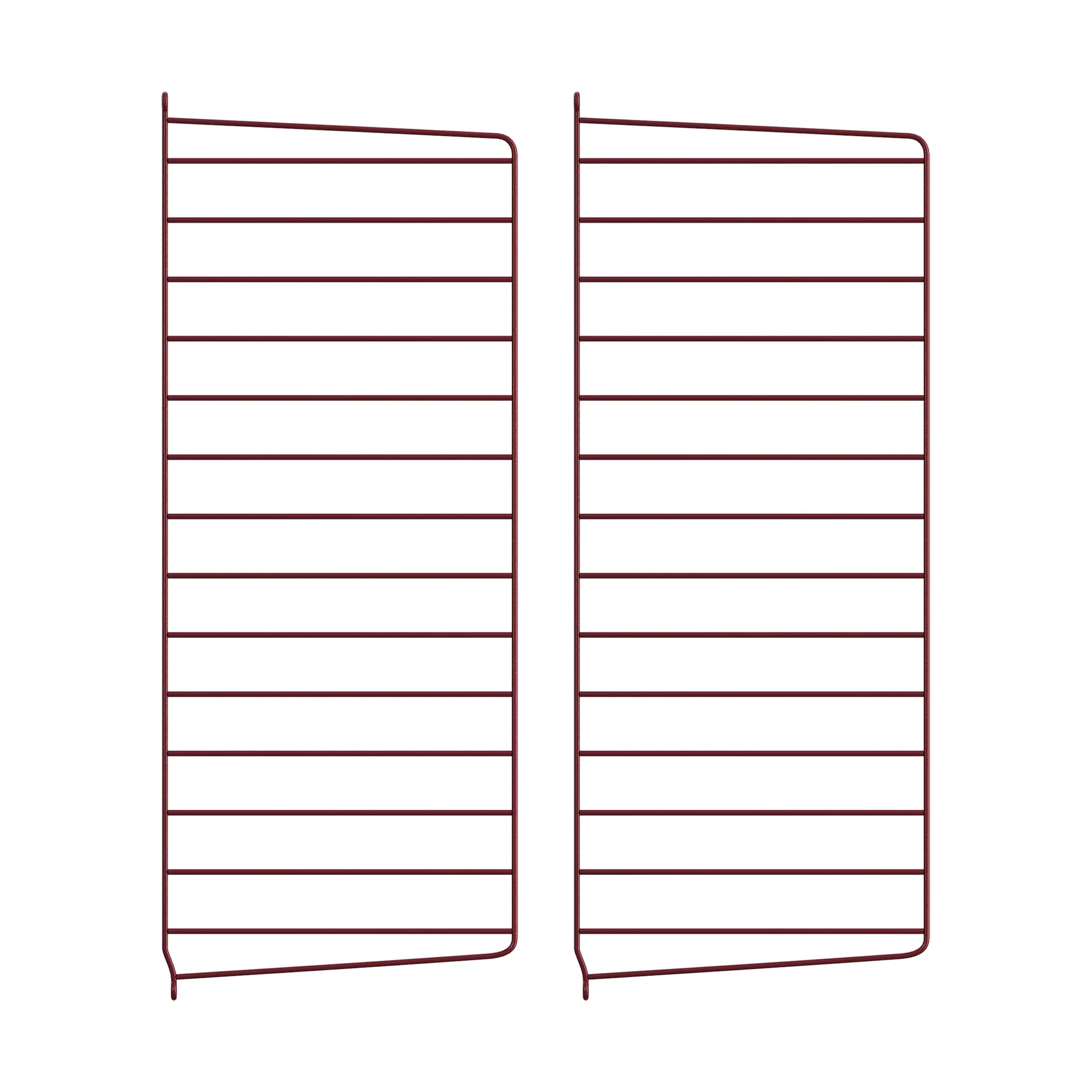 String wall panels, Dark red, 75x30 cm, 2-pack String