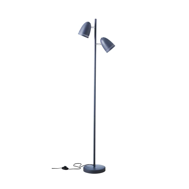 Dynamo Twin floor lamp - Almost Black - Superliving