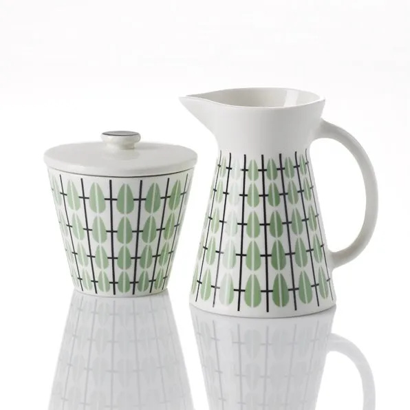 Olivia milk jug, white-mint Superliving
