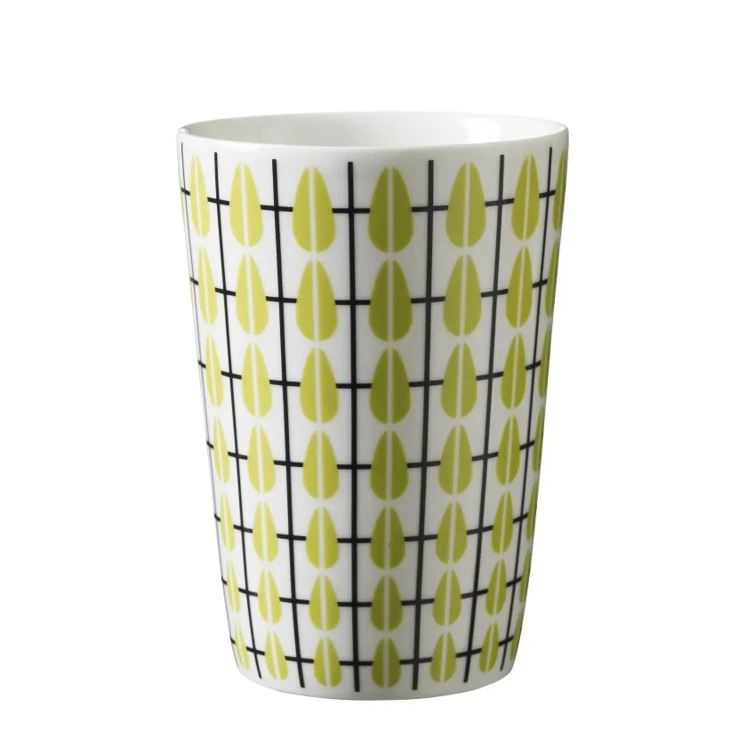Olivia mug, white-lime Superliving