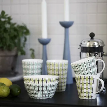 Olivia mug - white-lime - Superliving