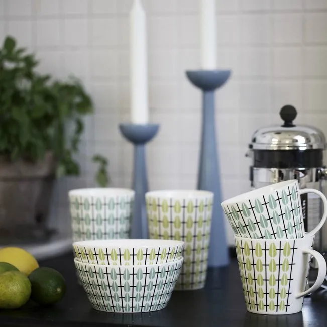 Olivia mug, white-mint Superliving