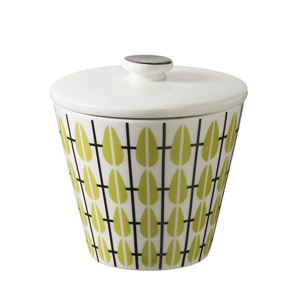 Olivia sugar bowl, white-lime Superliving