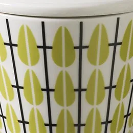 Olivia sugar bowl, white-lime Superliving