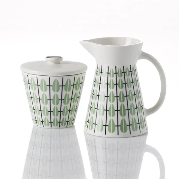 Olivia sugar bowl, white-mint Superliving