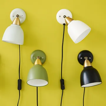 Urban wall lamp short arm - matte real black (black) - Superliving