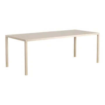 Bespoke table 90x200 cm - Oak white pigment - Swedese